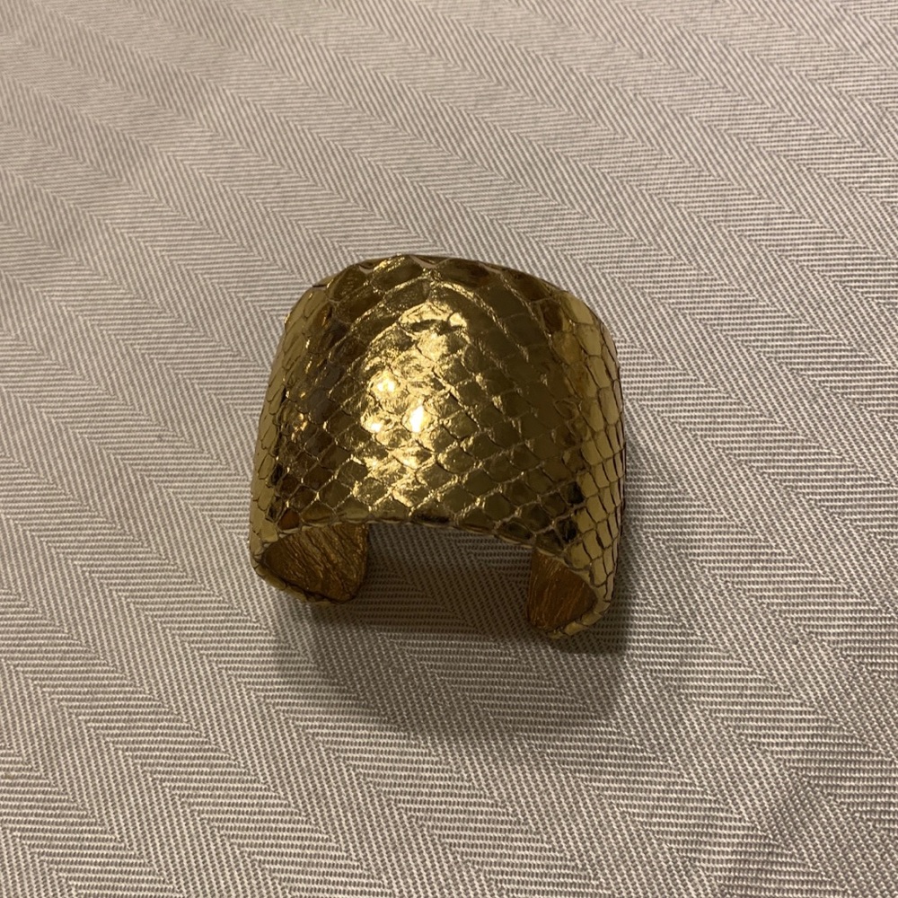 Ted Rossi Gold Python Cuff - image 2
